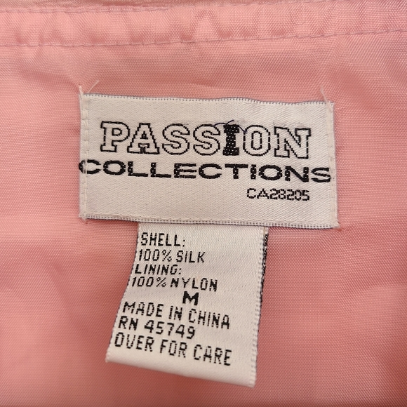 VINTAGE - 100% Silk bomber jacket - Picture 15 of 16